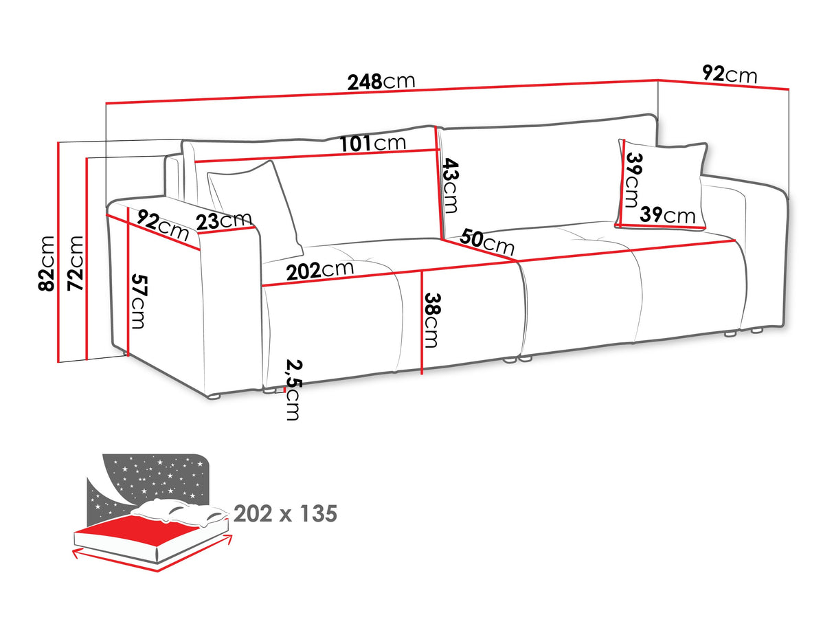 Dīvāns gulta 583971