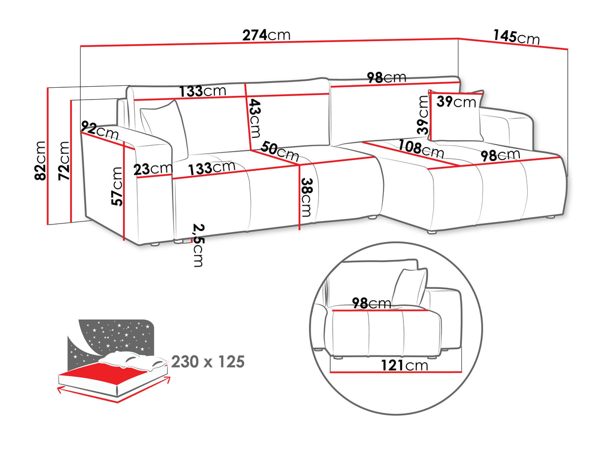 Stūra dīvāns 584852