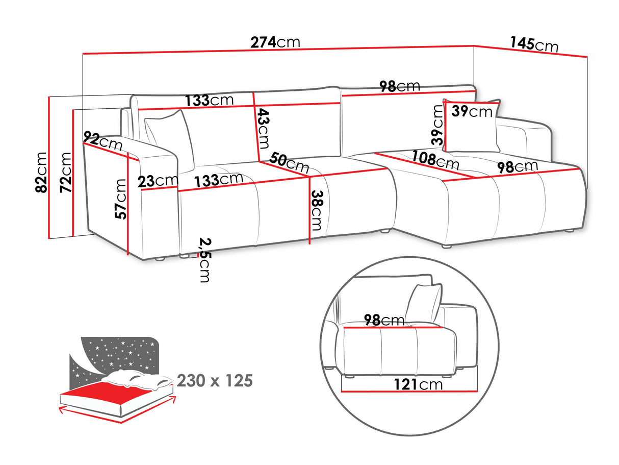 Stūra dīvāns 584852