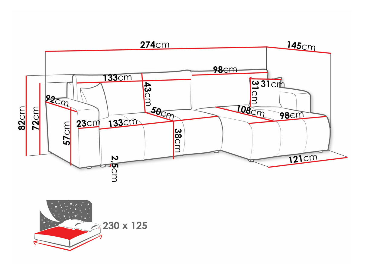 Stūra dīvāns 584852