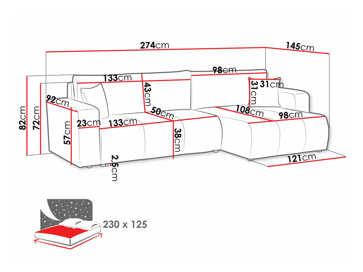 Stūra dīvāns 584852
