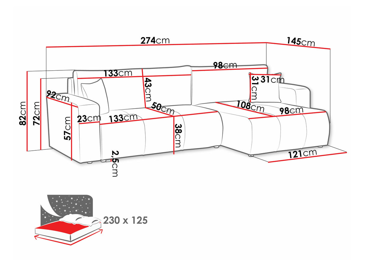 Stūra dīvāns 584852