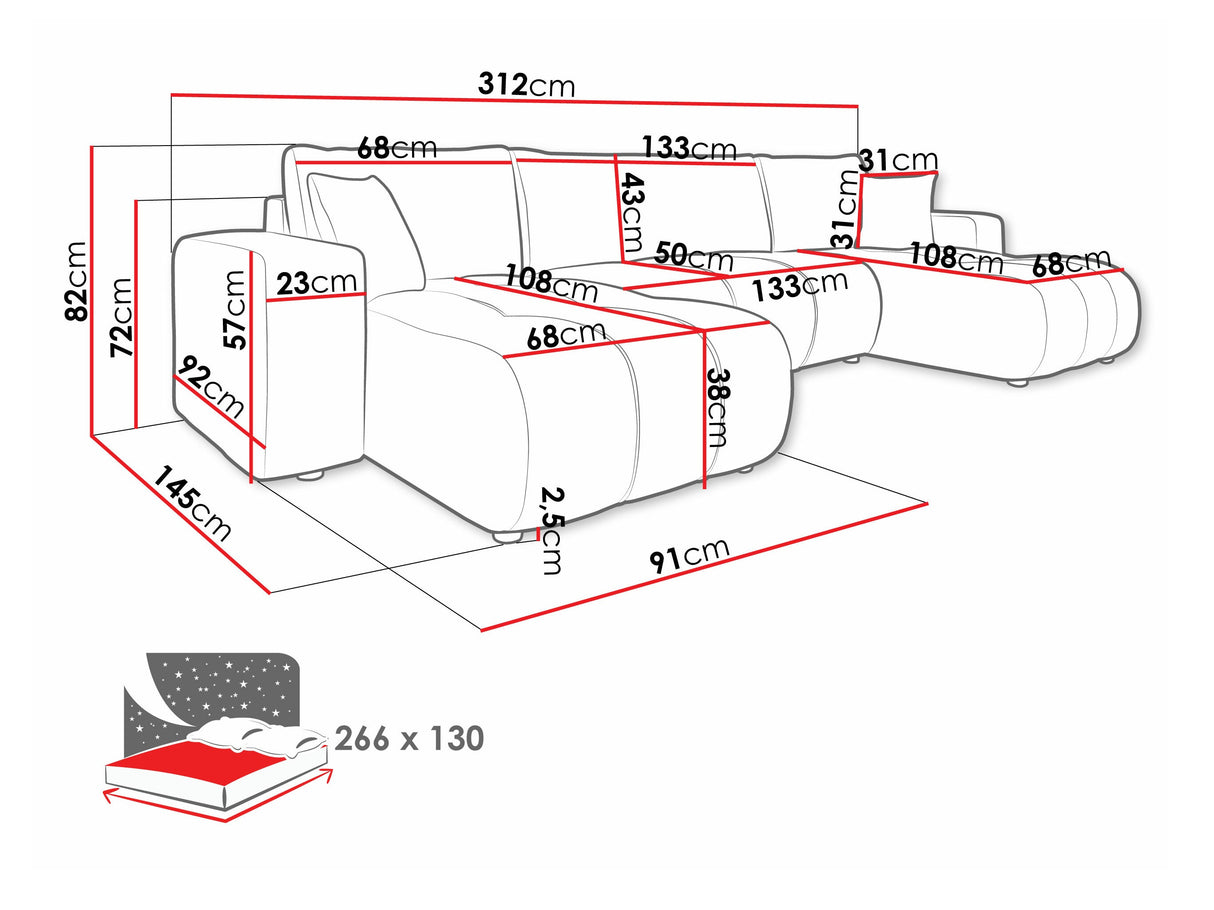 Stūra dīvāns 584867