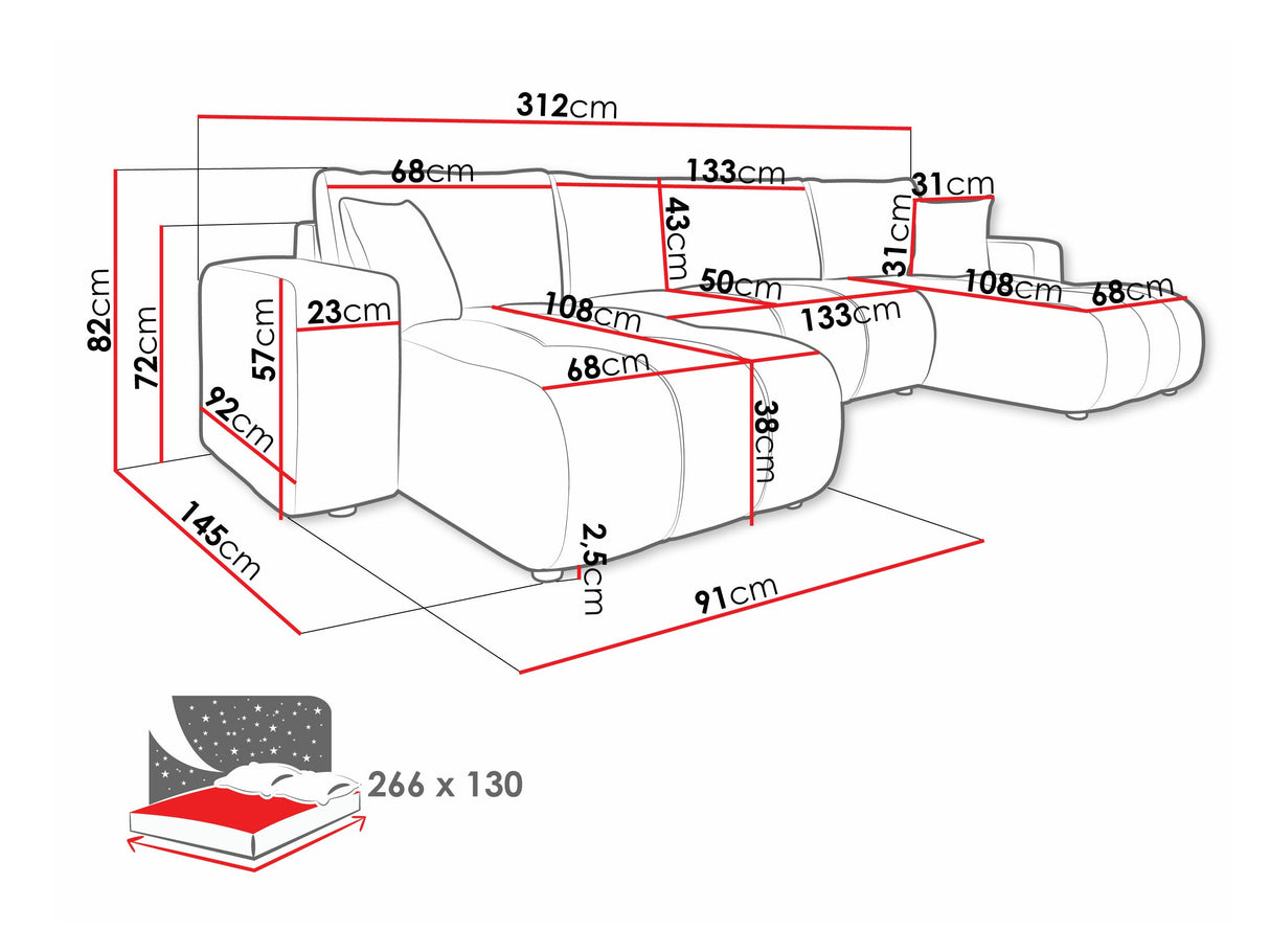 Stūra dīvāns 584867