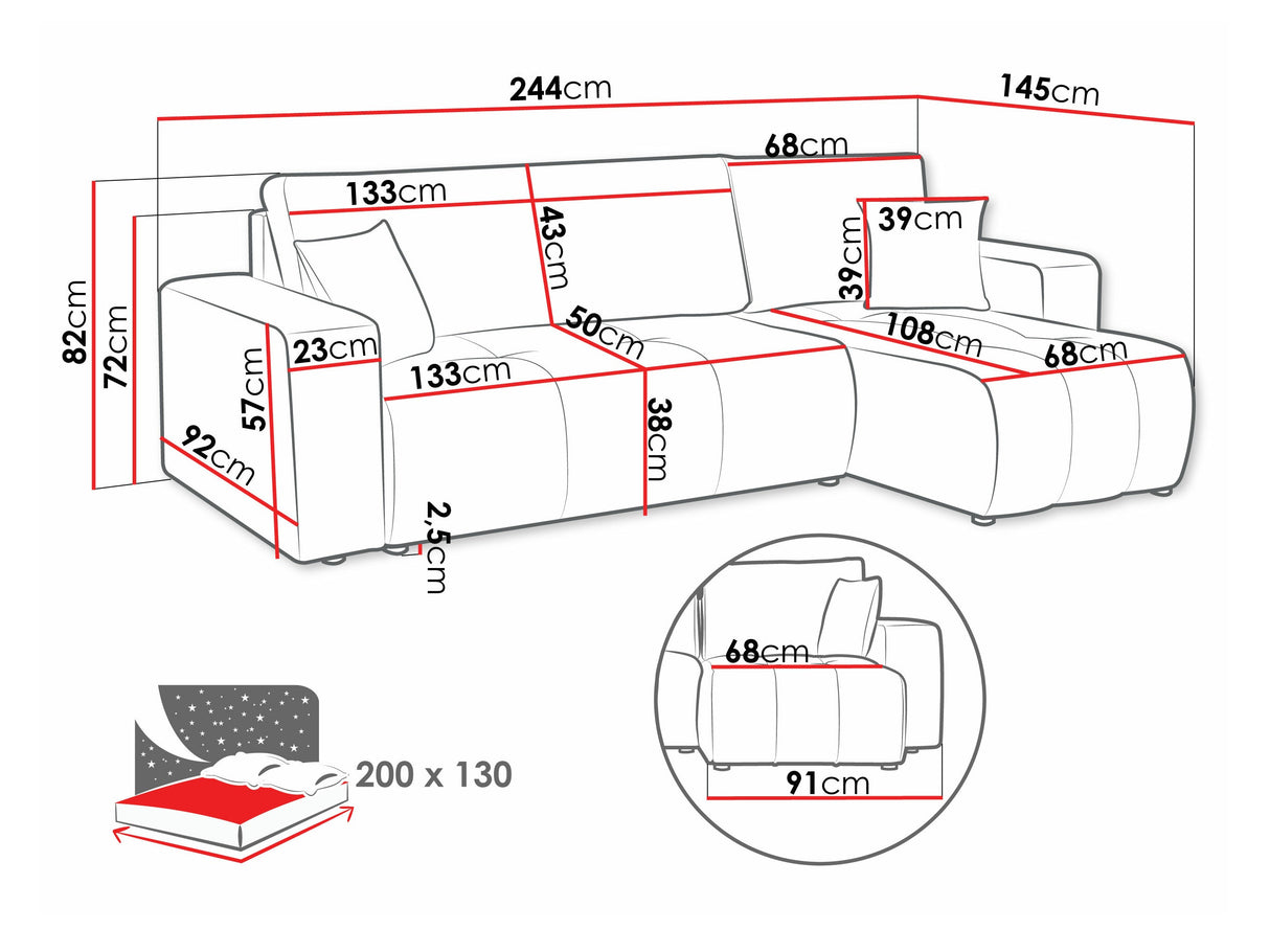 Stūra dīvāns 546330