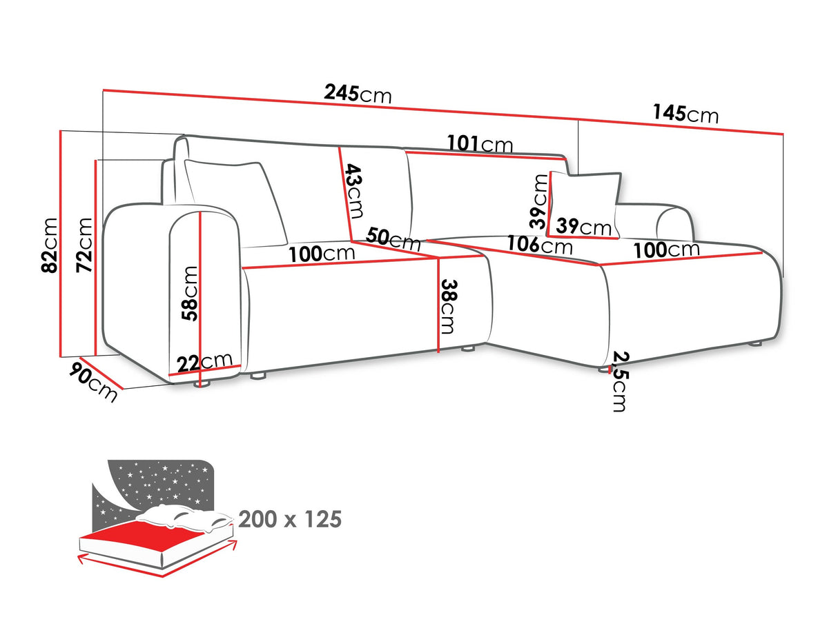 Stūra dīvāns 611953