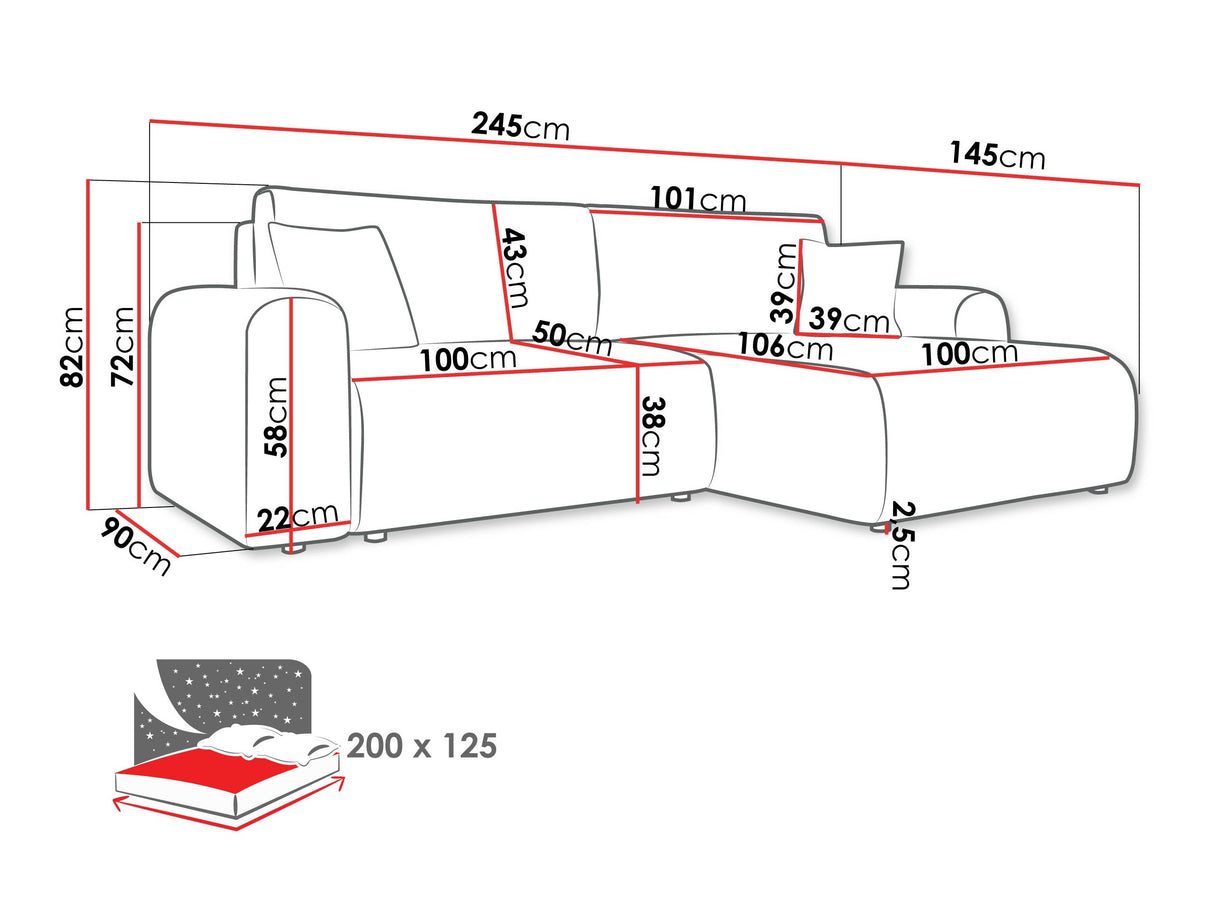 Stūra dīvāns 611953