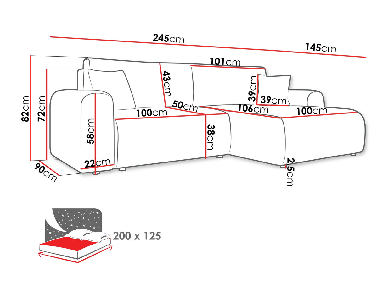 Stūra dīvāns 611953