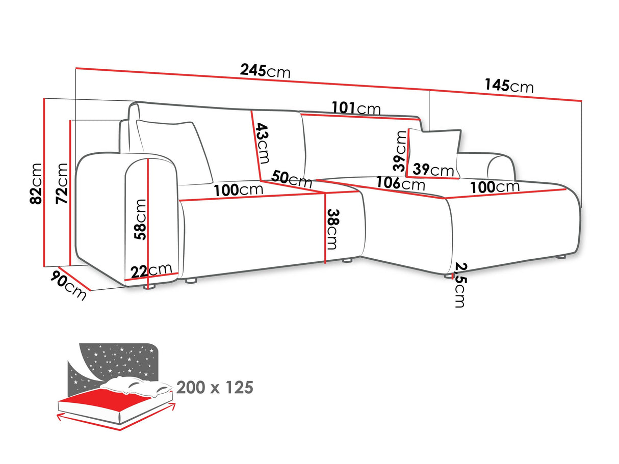 Stūra dīvāns 611953