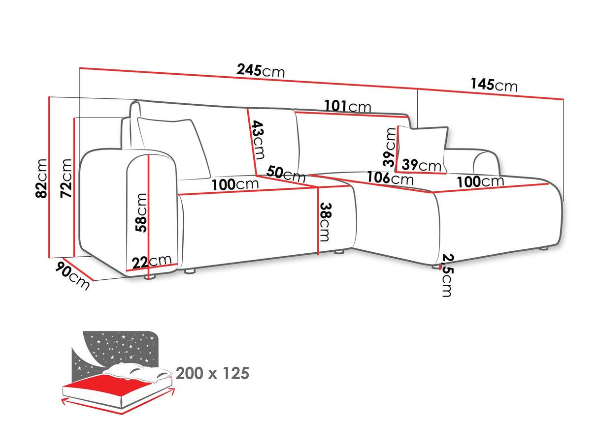 Stūra dīvāns 611953