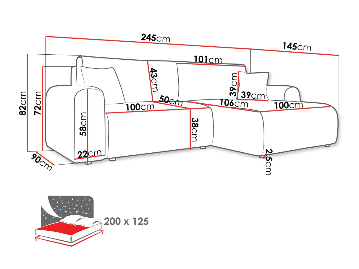 Stūra dīvāns 611953