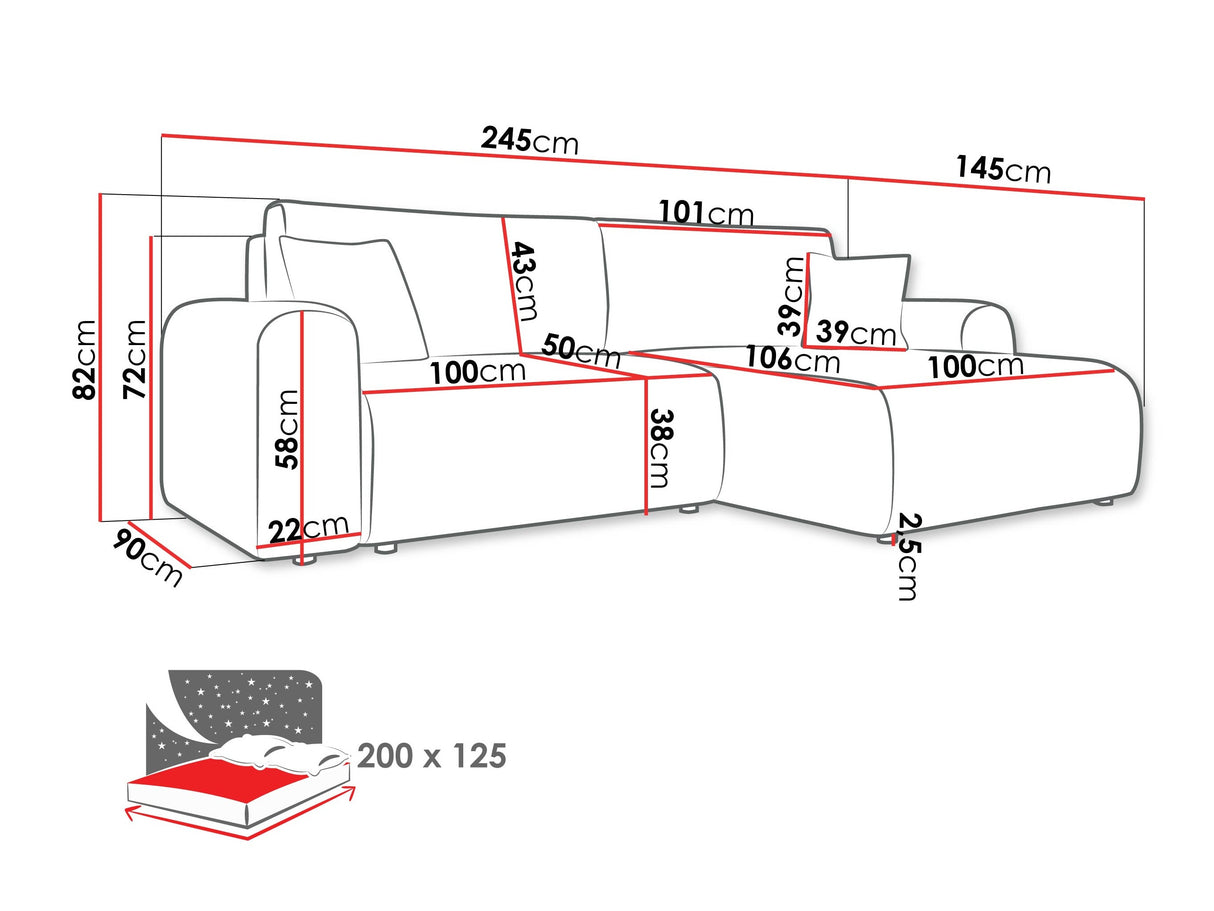 Stūra dīvāns 611953