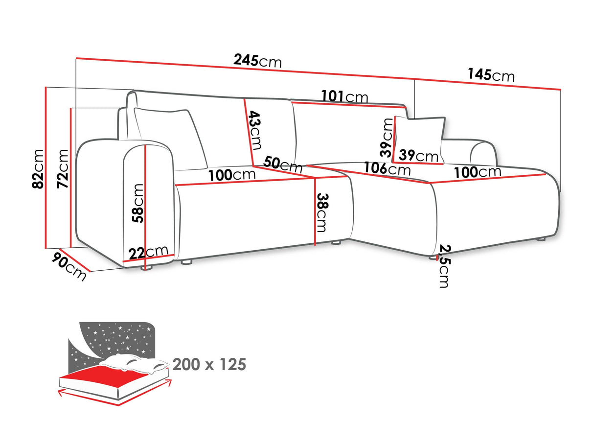 Stūra dīvāns 611953