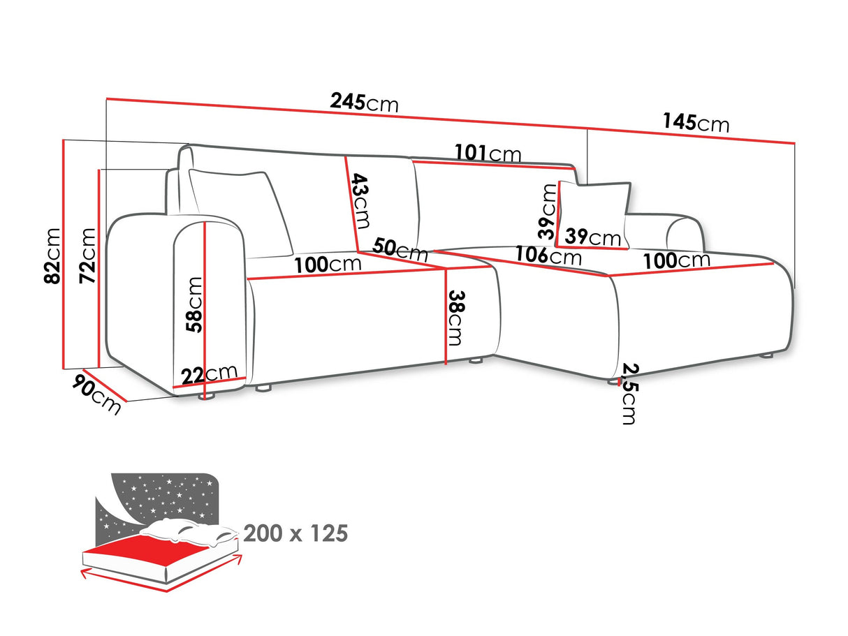 Stūra dīvāns 611953