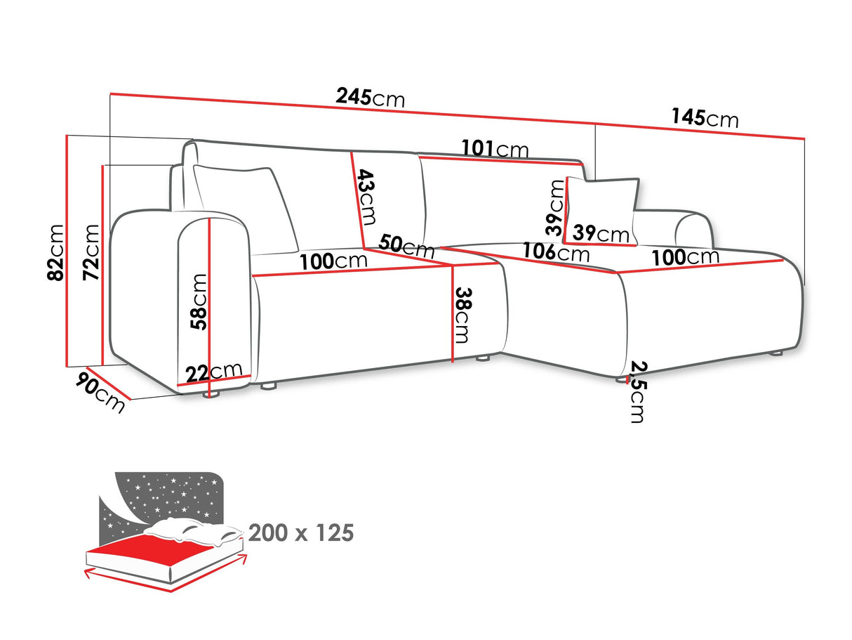 Stūra dīvāns 611953