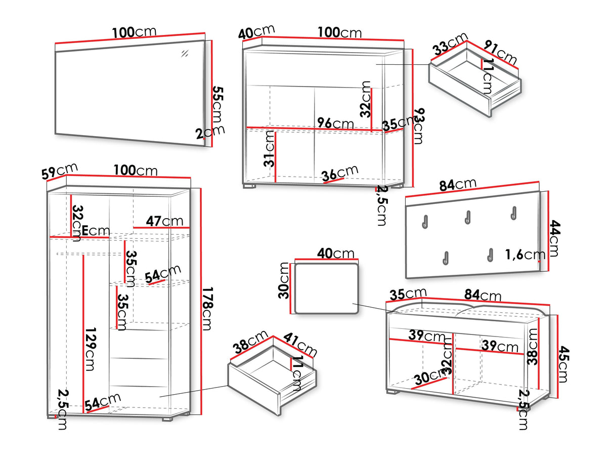 Priekšnama komplekts 574222