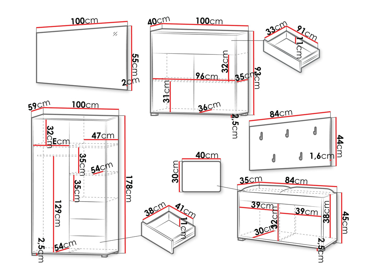 Priekšnama komplekts 574222