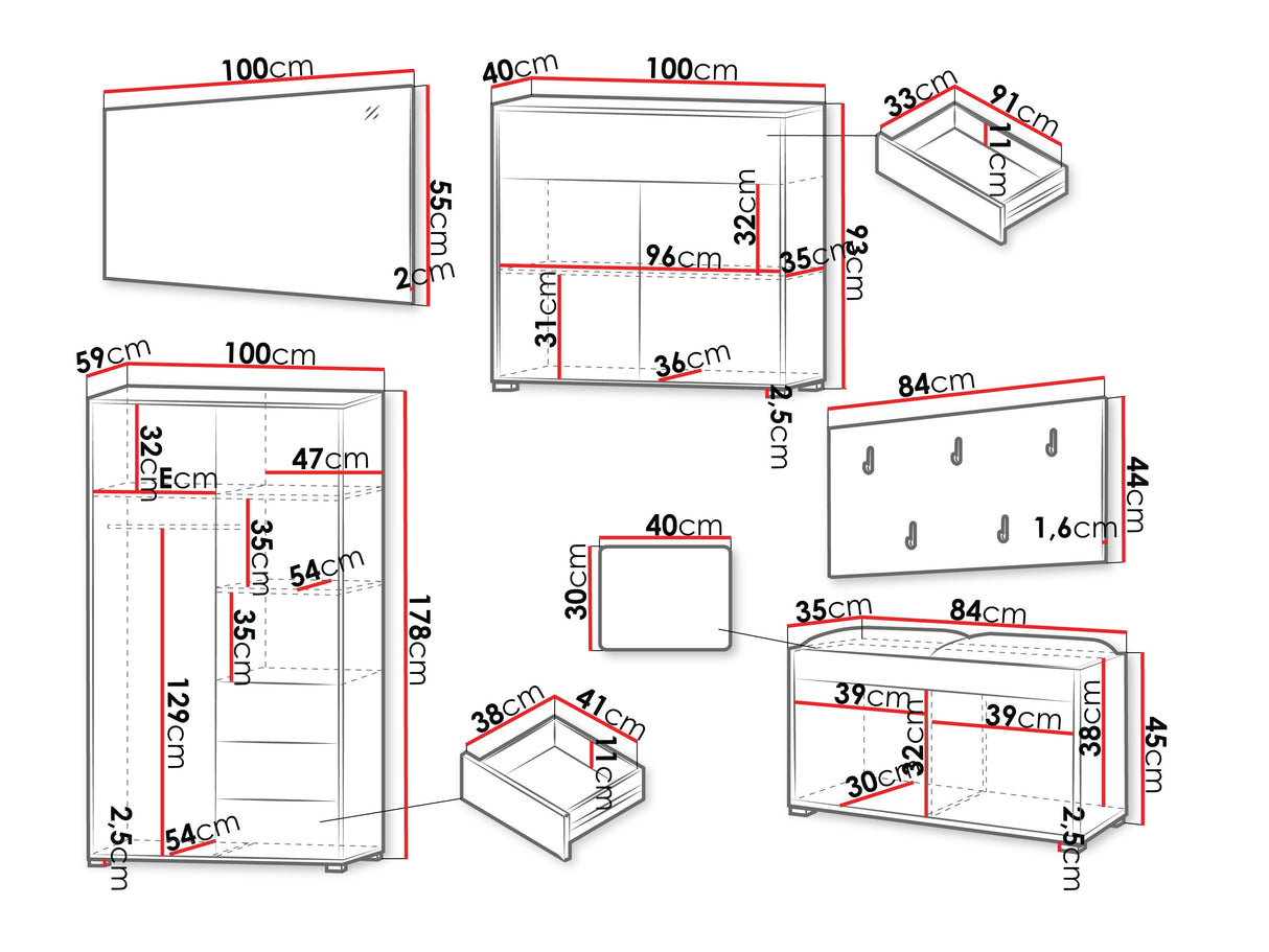 Priekšnama komplekts 574222
