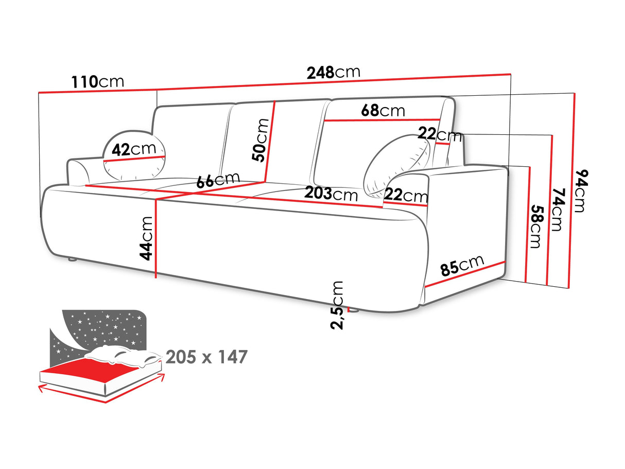 Dīvāns gulta 612709