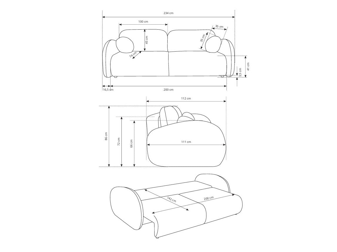 Dīvāns gulta 614097