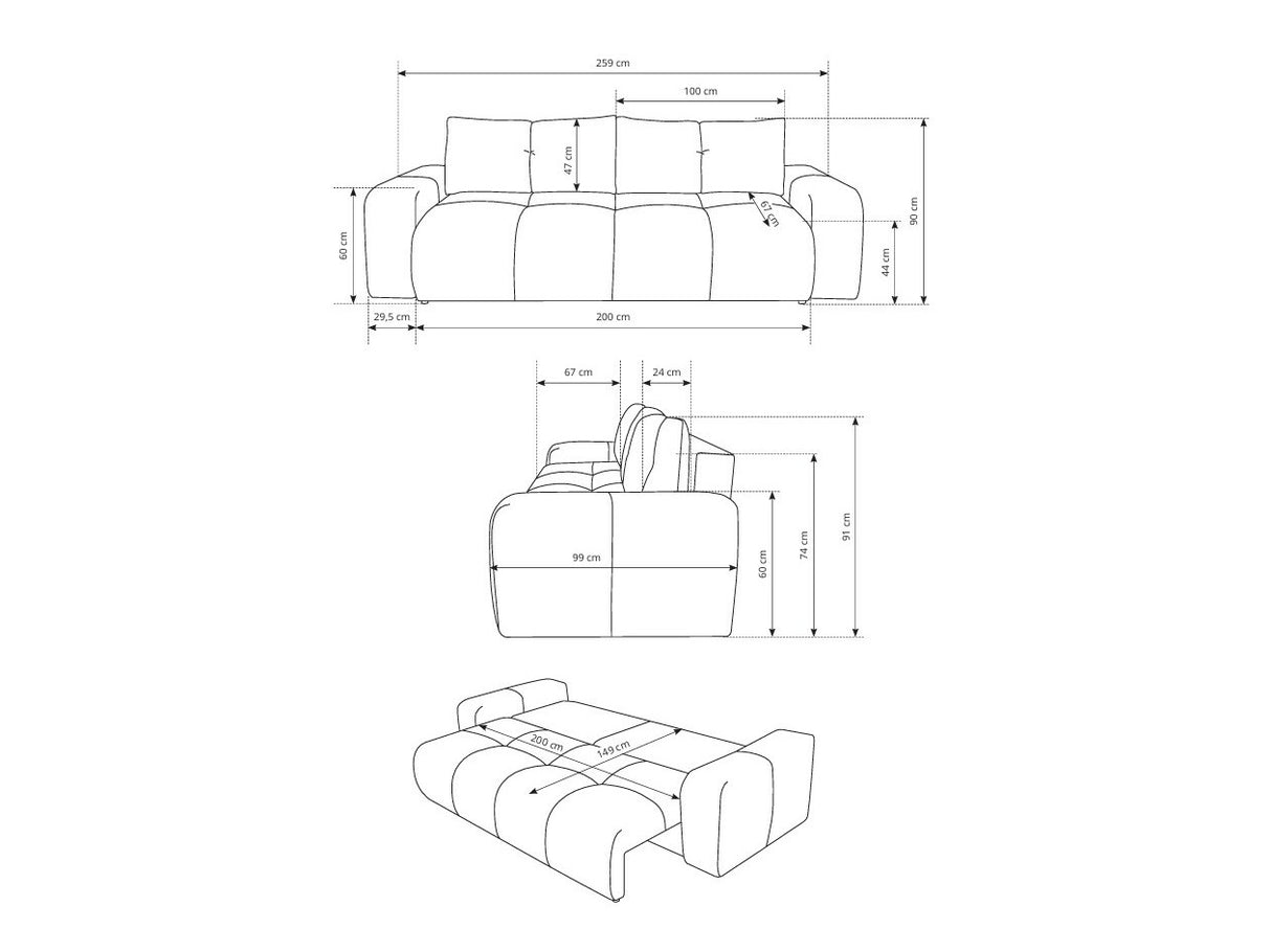 Dīvāns gulta 576668