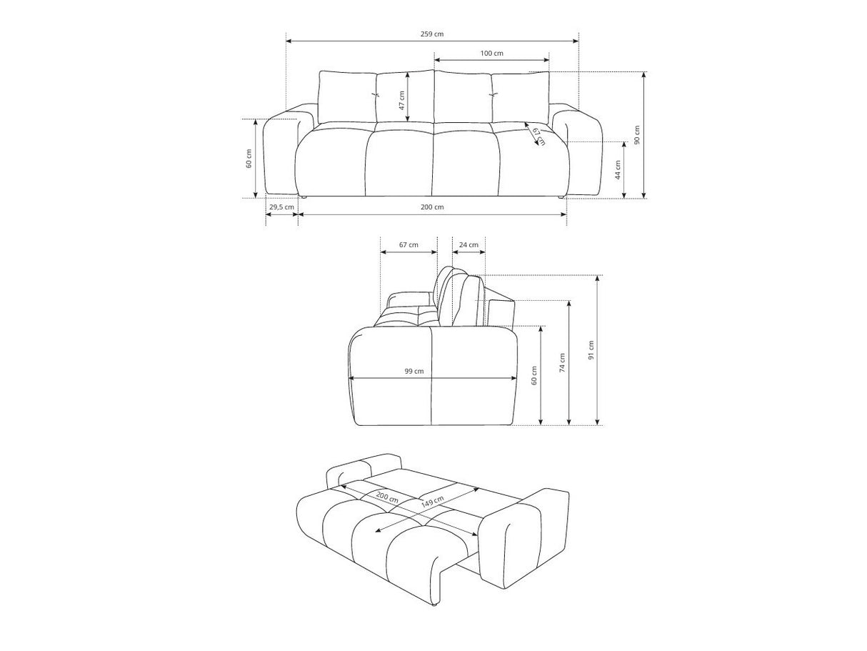 Dīvāns gulta 576668