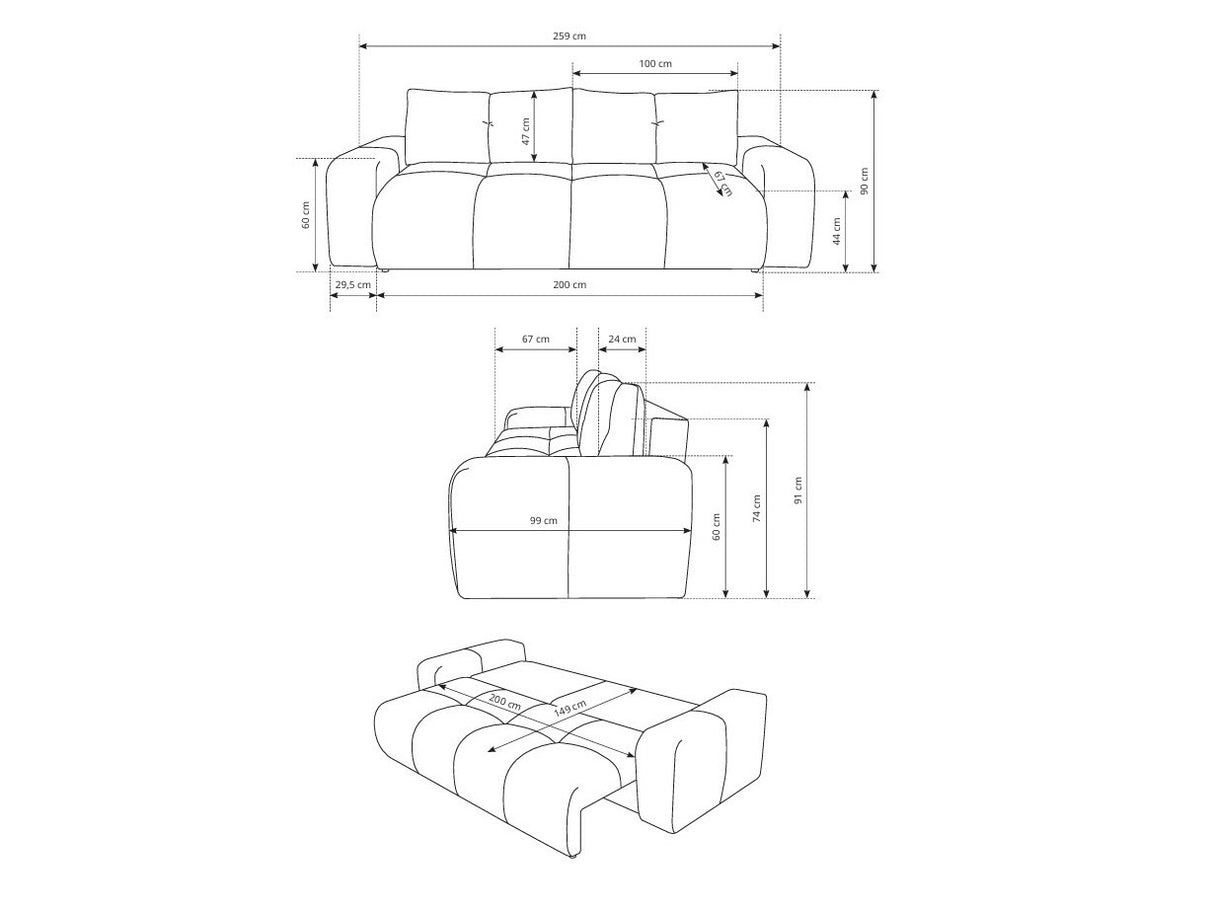 Dīvāns gulta 576668