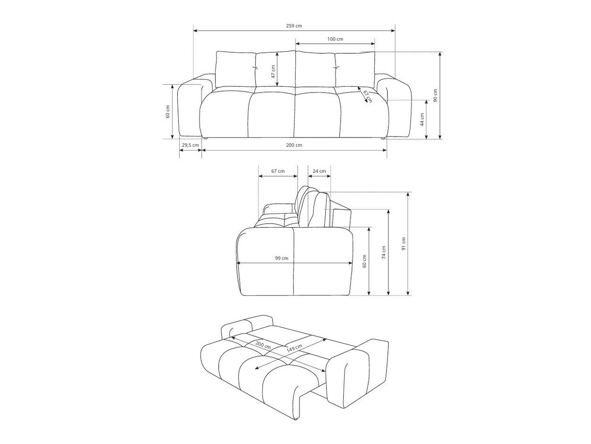 Dīvāns gulta 576668