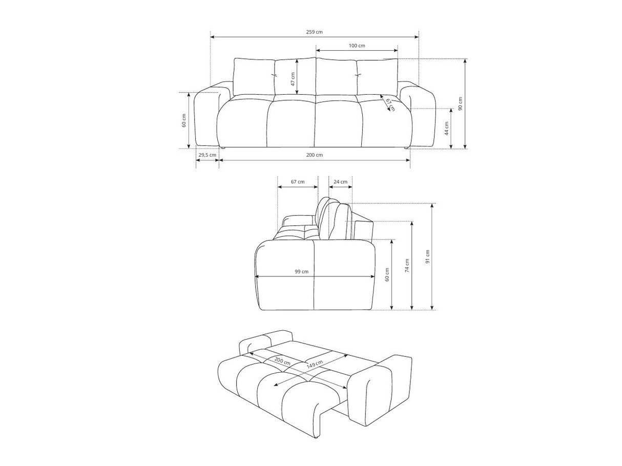 Dīvāns gulta 576668