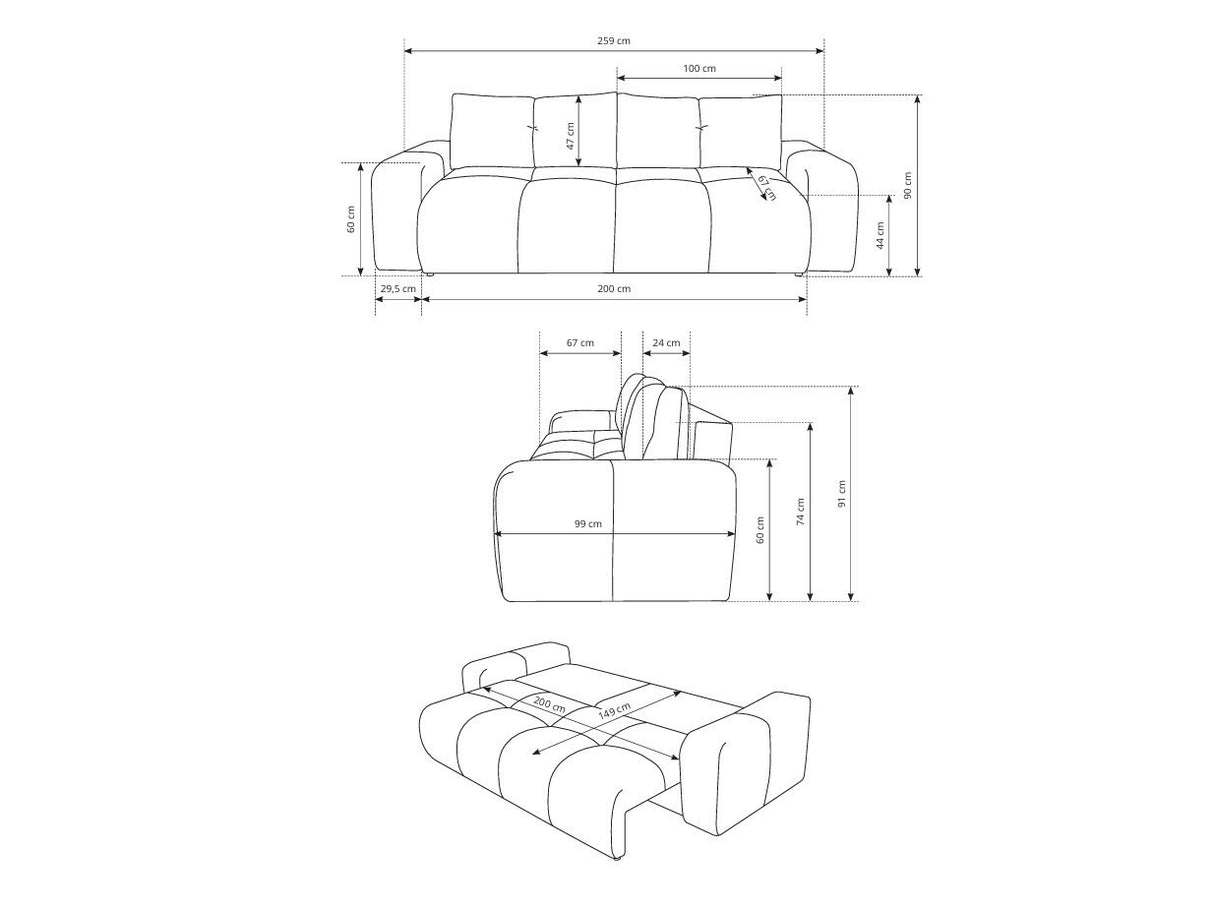 Dīvāns gulta 576668