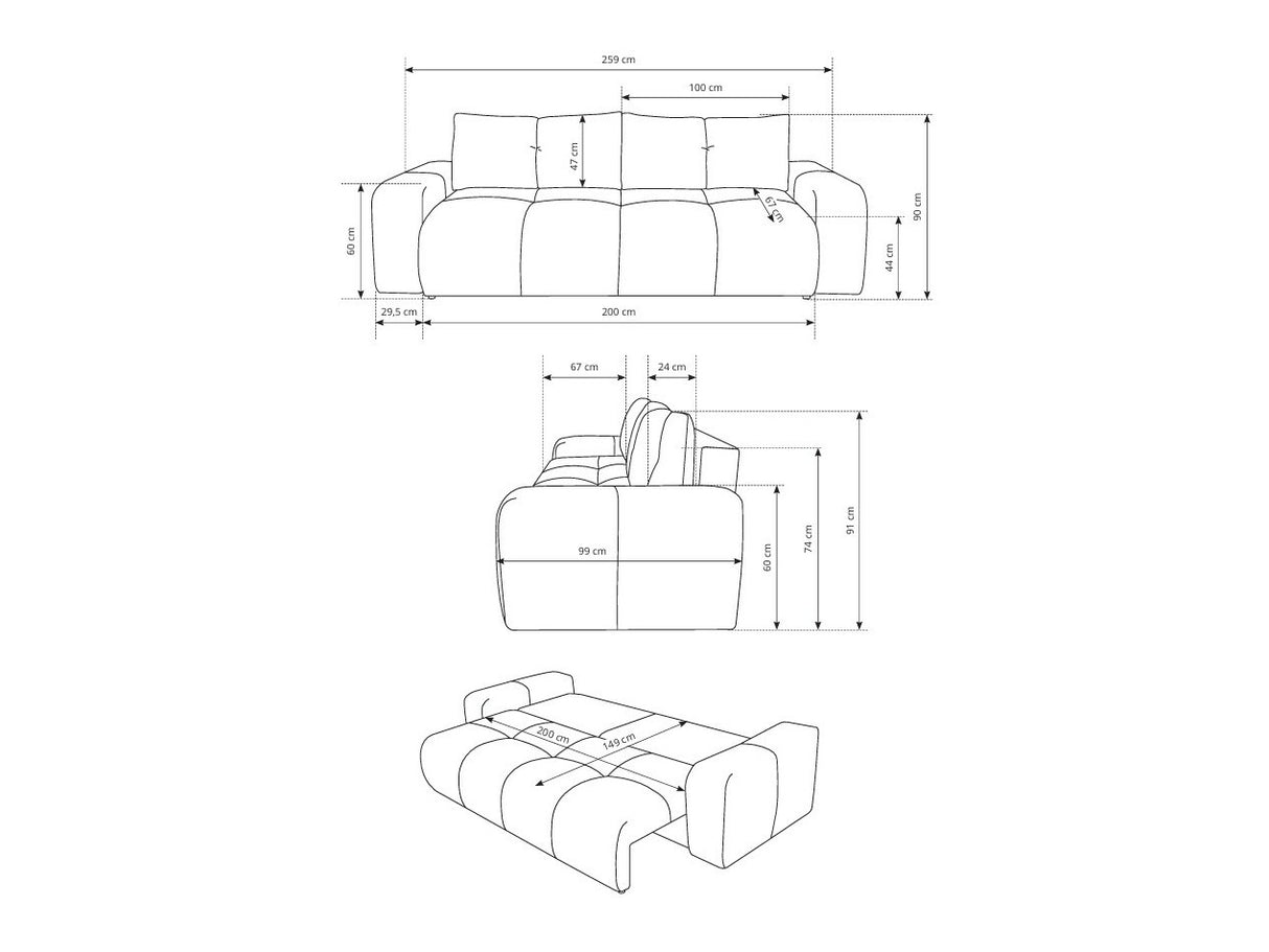 Dīvāns gulta 576668