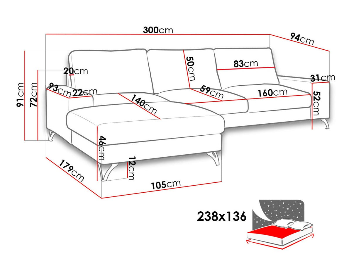 Stūra dīvāns 117418