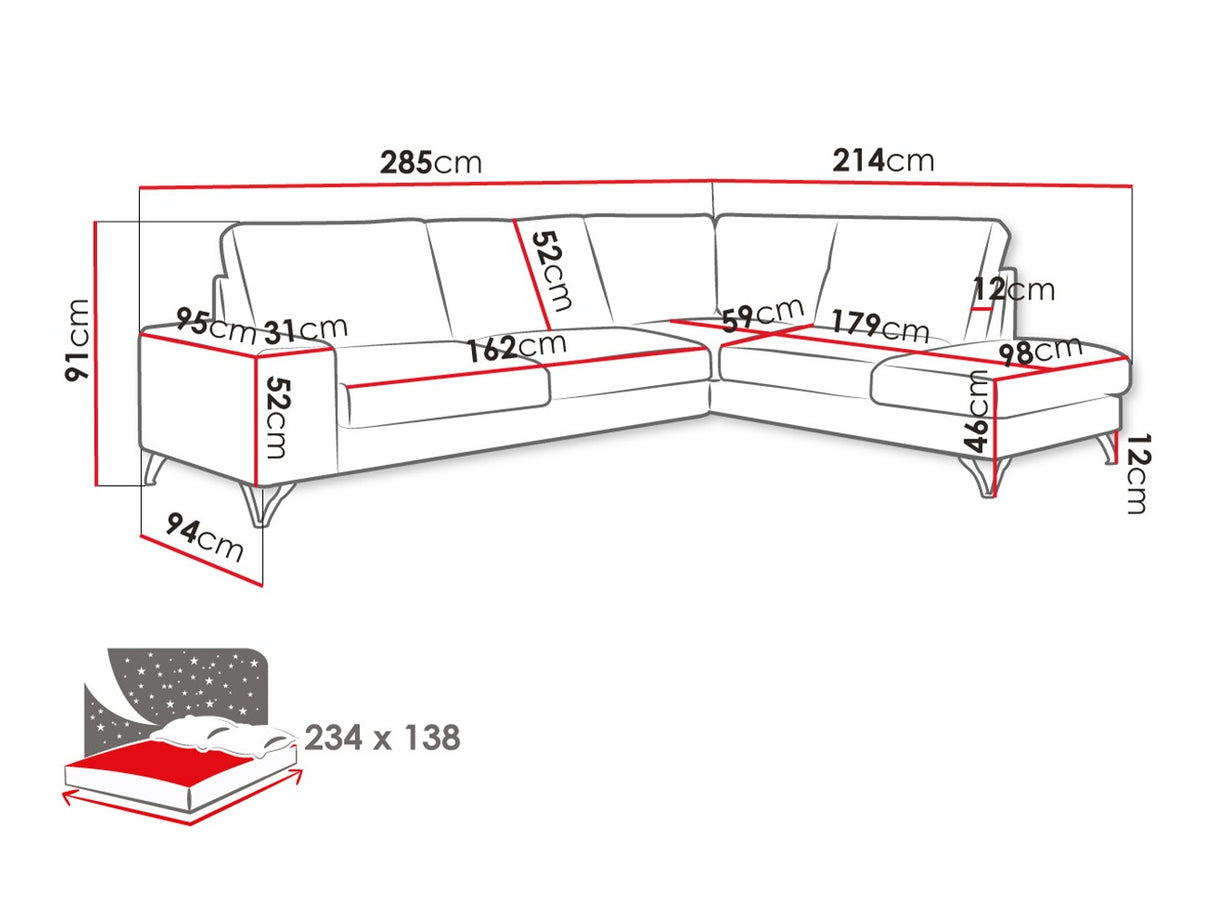 Stūra dīvāns 117440