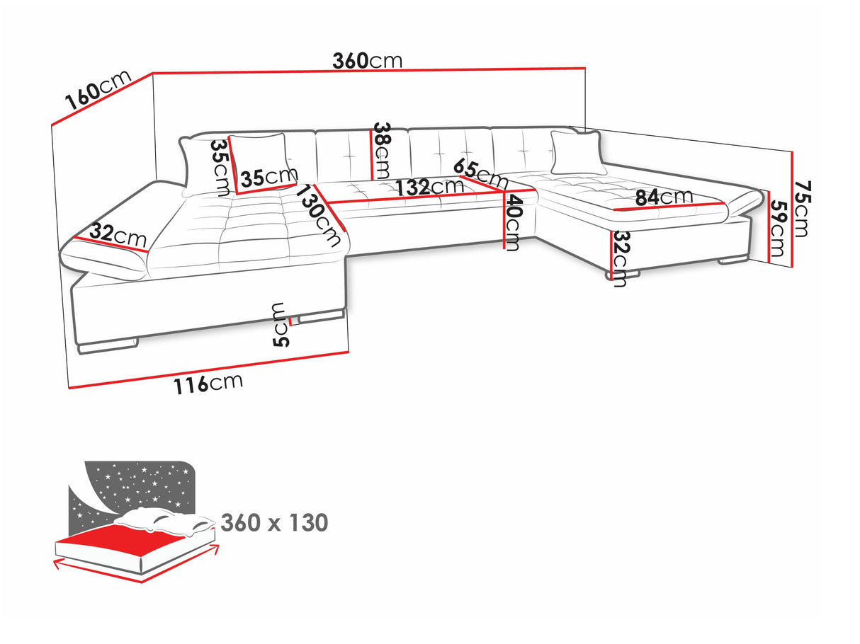 Stūra dīvāns 106080 4265885
