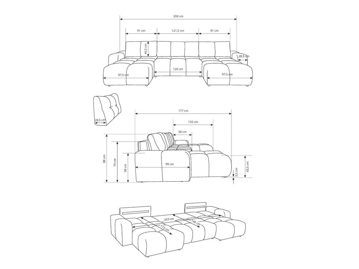 Stūra dīvāns 614894