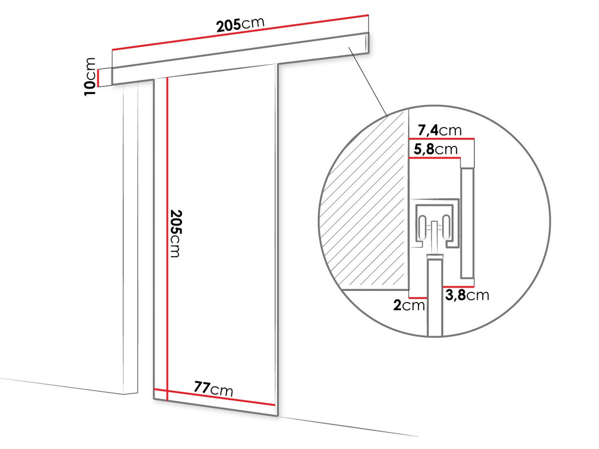 Bīdāmas durvis 505111