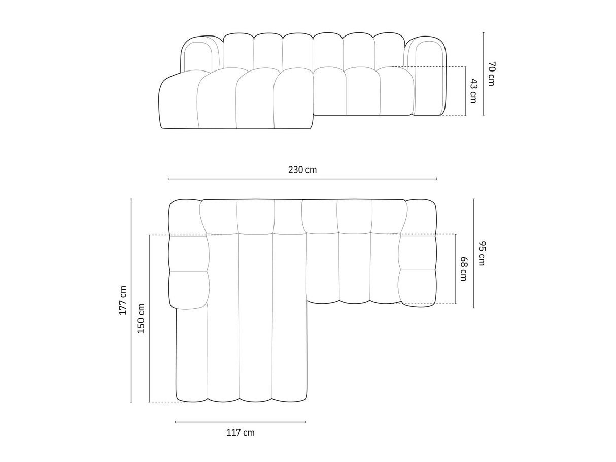 Moduļu stūra dīvāns 592315