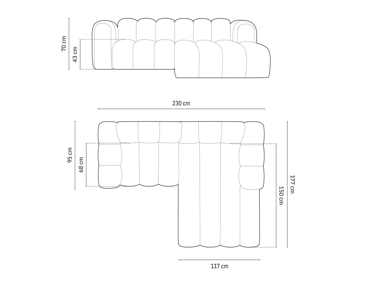 Moduļu stūra dīvāns 592315