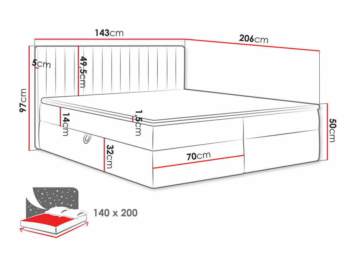 Kontinentālā gulta 616711