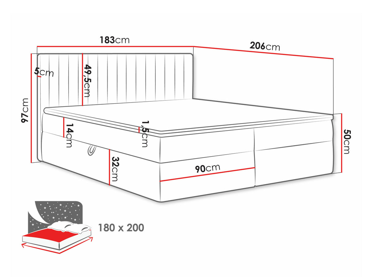 Kontinentālā gulta 616711