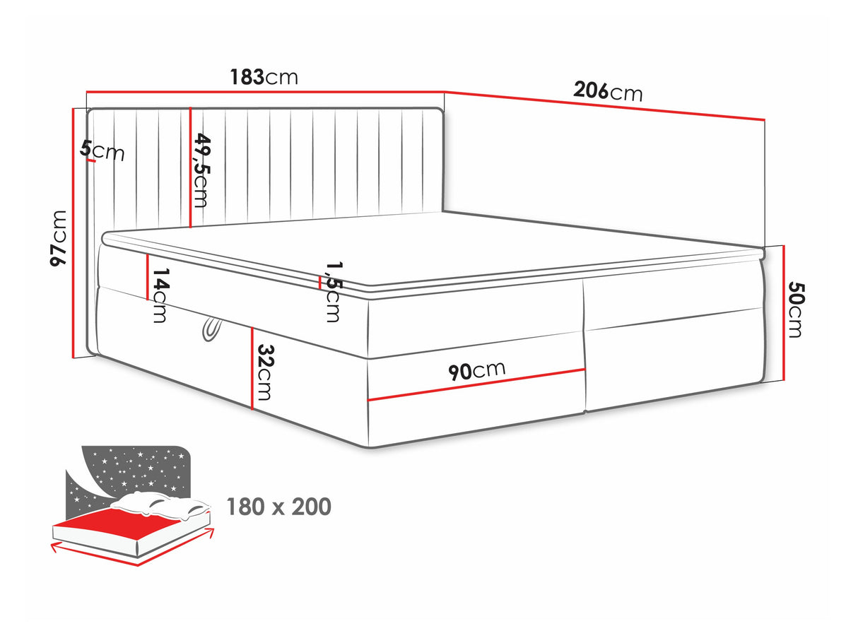 Kontinentālā gulta 616711
