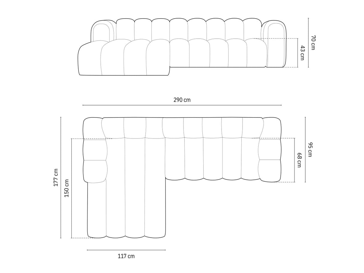 Moduļu stūra dīvāns 592563