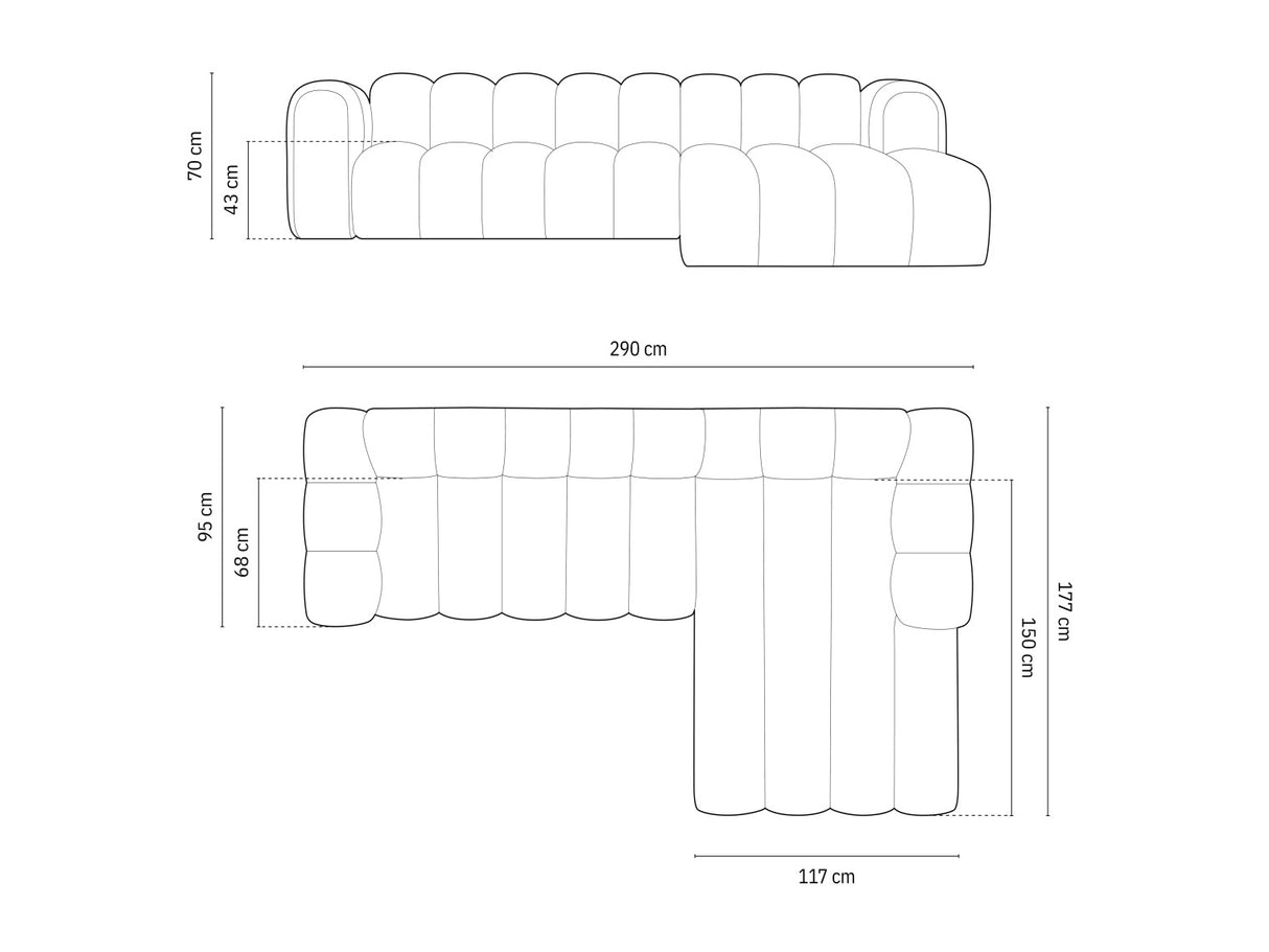 Moduļu stūra dīvāns 592563