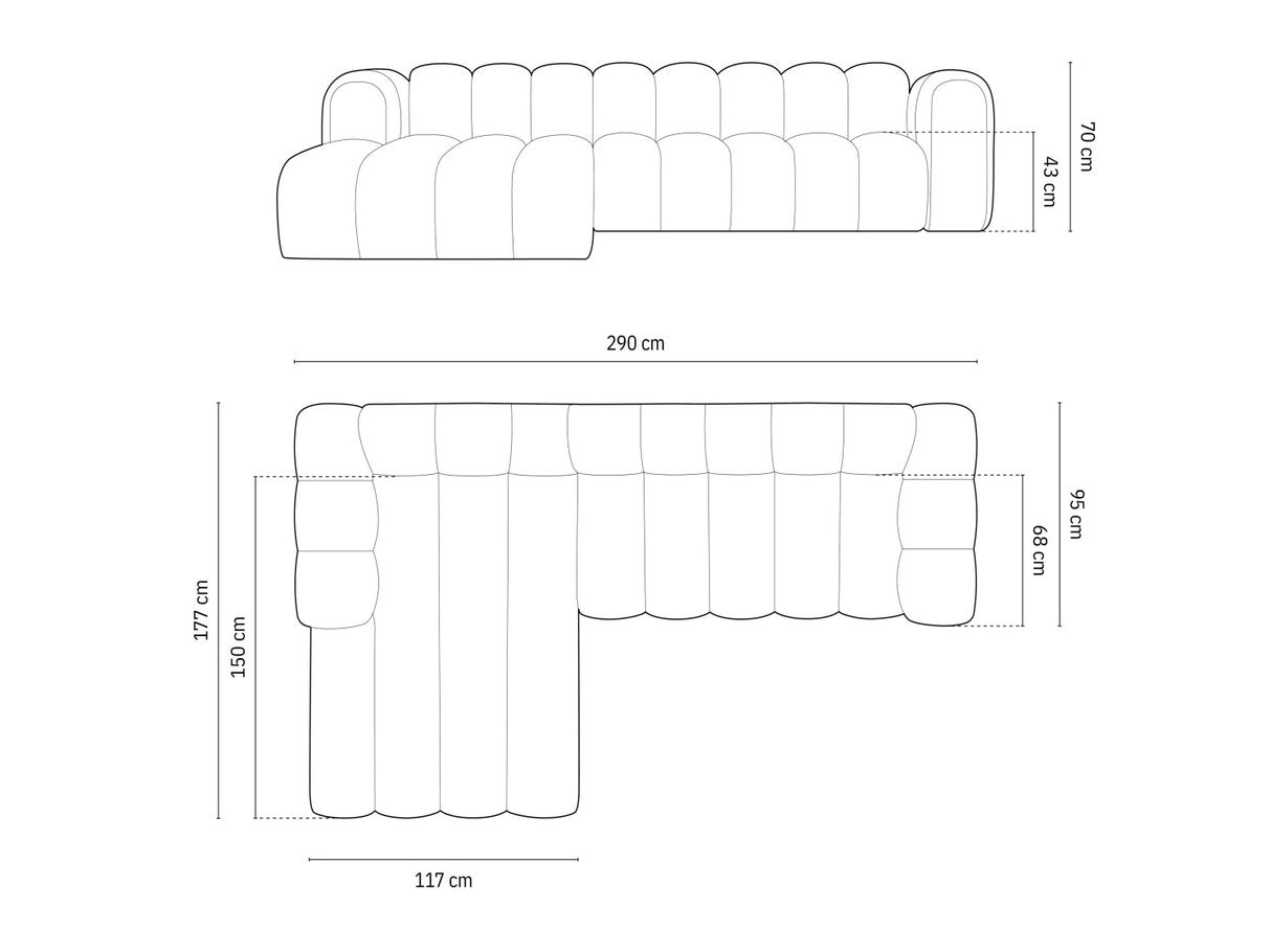 Moduļu stūra dīvāns 592563