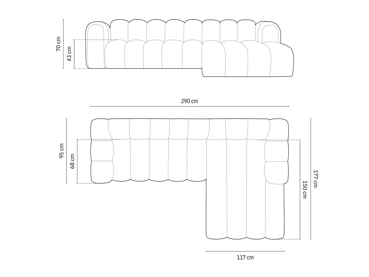 Moduļu stūra dīvāns 592563