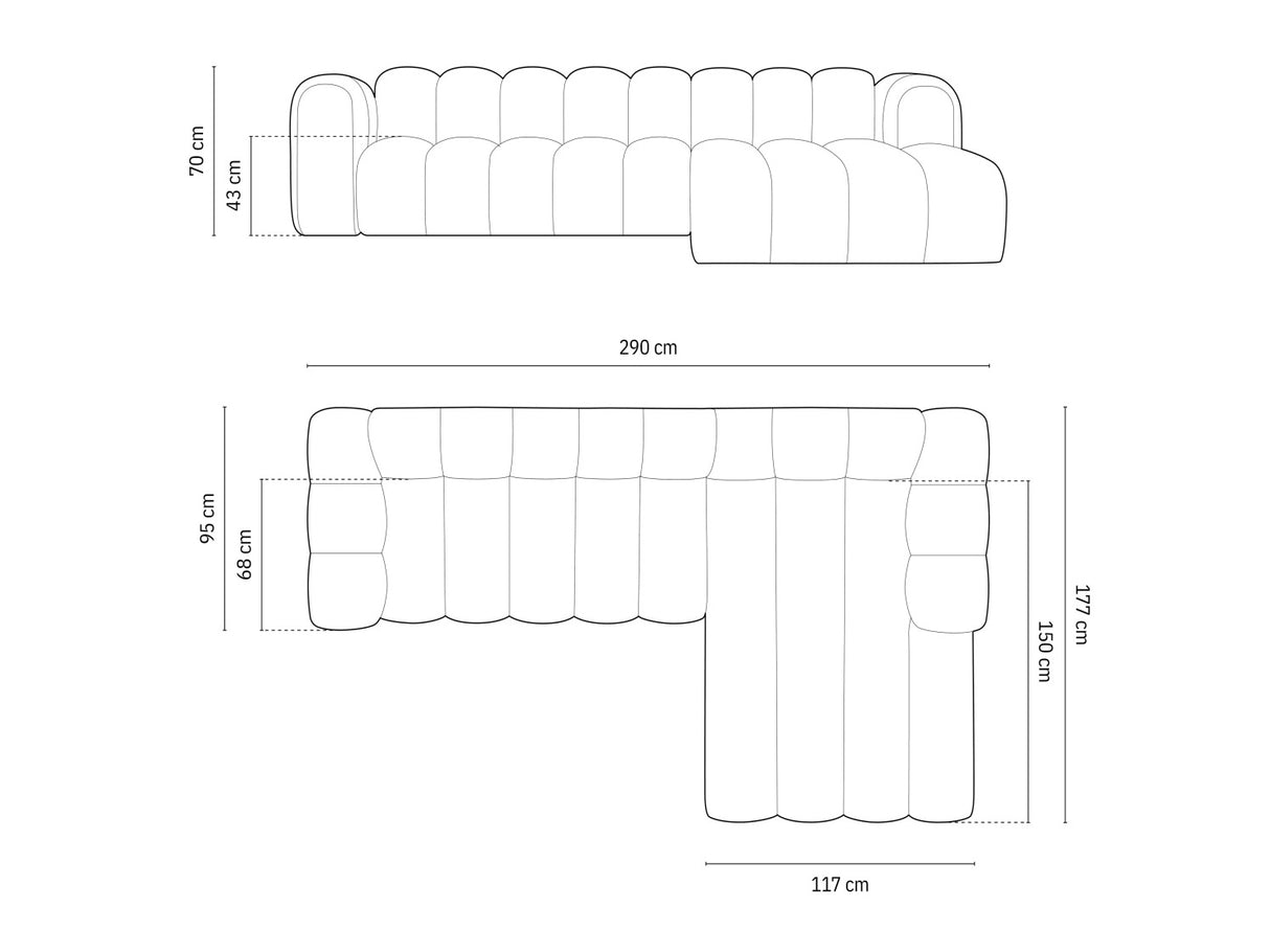 Moduļu stūra dīvāns 592563