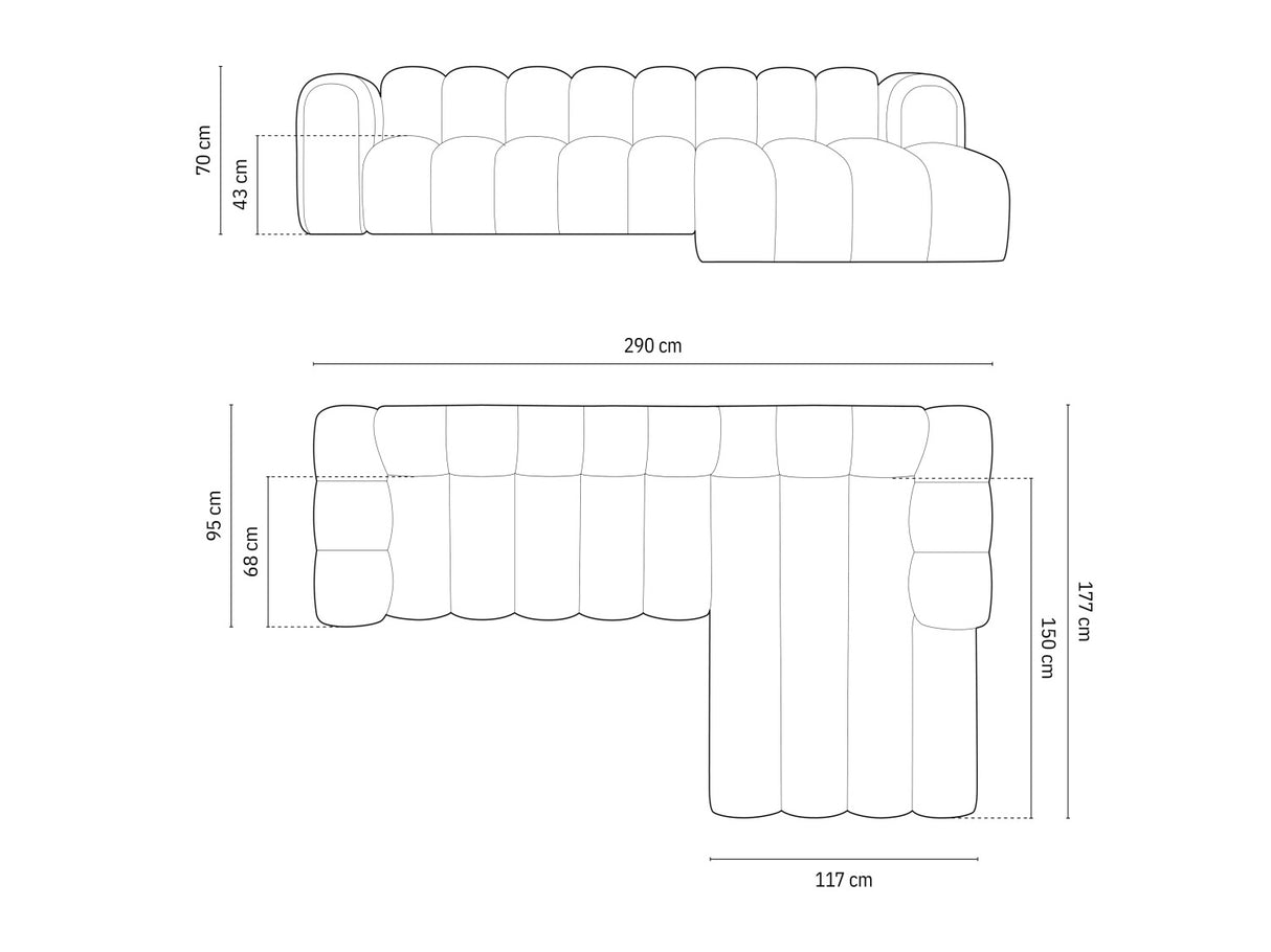 Moduļu stūra dīvāns 592563