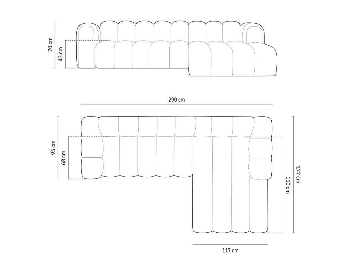 Moduļu stūra dīvāns 592563