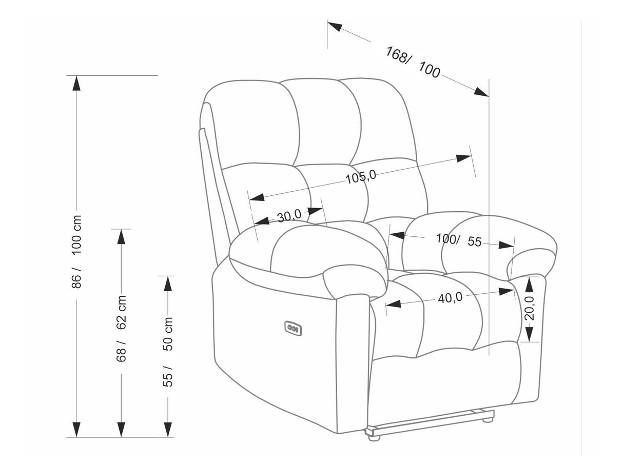 Krēsls reglainer 617643