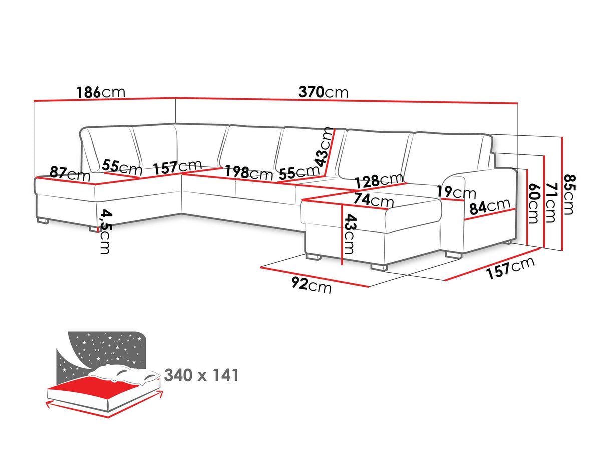 Stūra dīvāns 218739